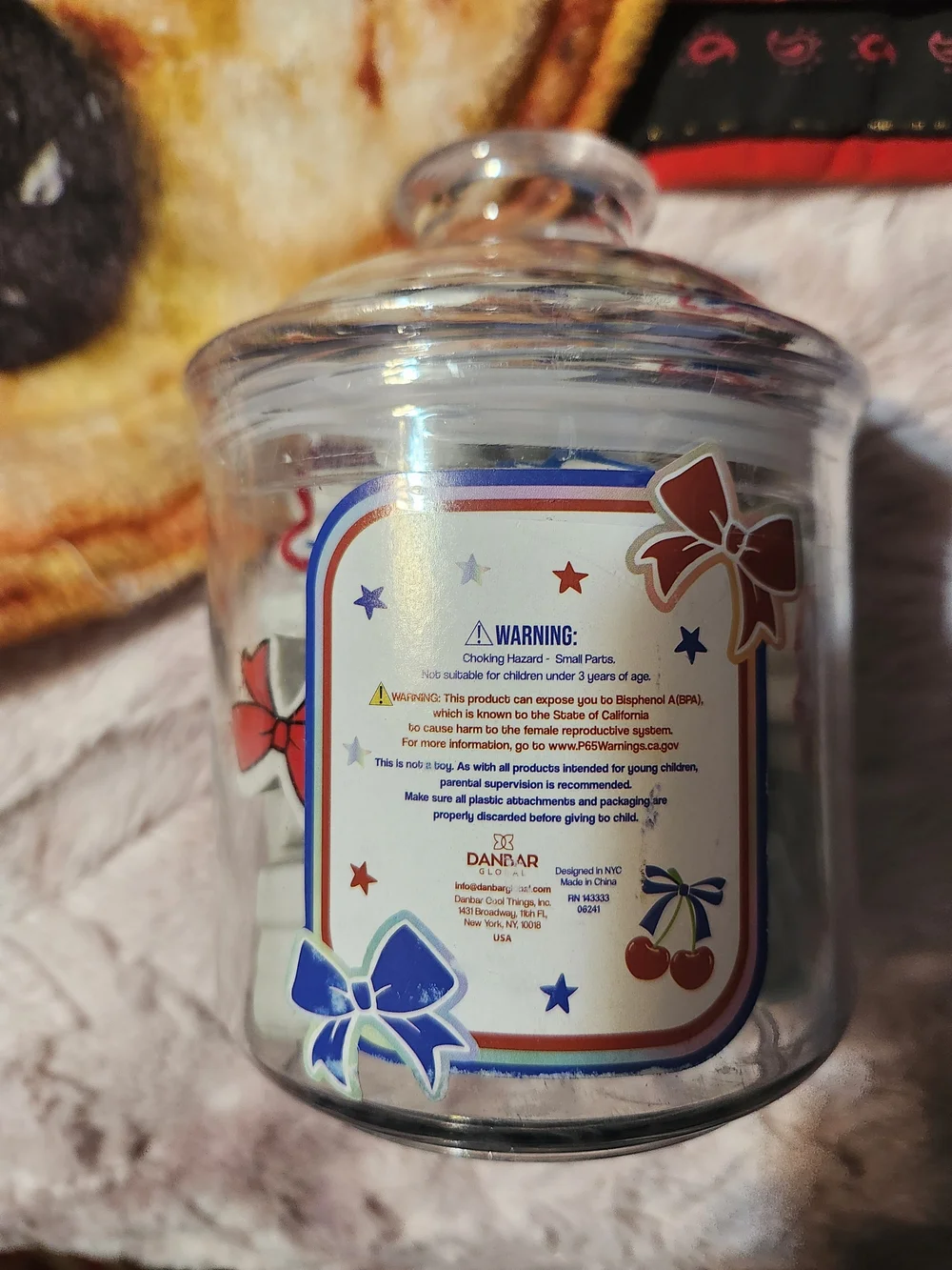 Danbar Global 60-Piece Patriotic Eraser Jar